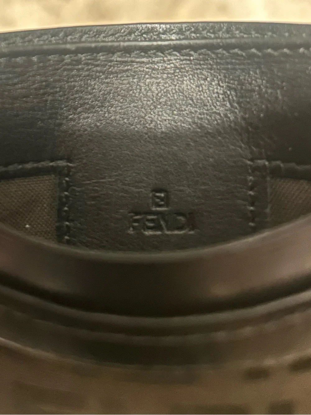 FENDI Zucca Leather Cardholder